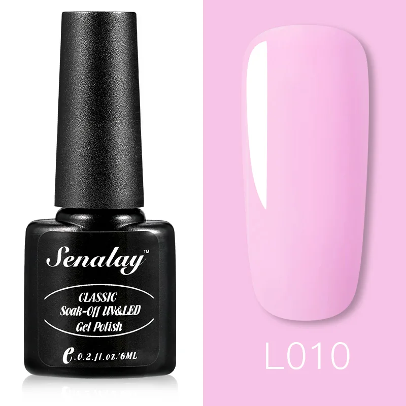 SENALAY Гель-лак для ногтей, Лаки, основа, верхнее покрытие, Полупостоянный УФ светодиодный гель для ногтей, маникюрный набор для ногтей - Цвет: RE12-L010