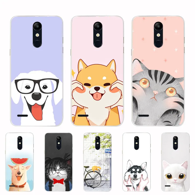For LG K11 2018 Case Covers 5.3 inch Soft TPU Silicone Cover K 11 Mobile Phone Bags Protective Cases Painted |