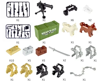 

Locking Military SWAT Gun Weapons Pack Army Special Forces Soldiers Building Blocks MOC Arms City Toys For Kids Lockings Weapons