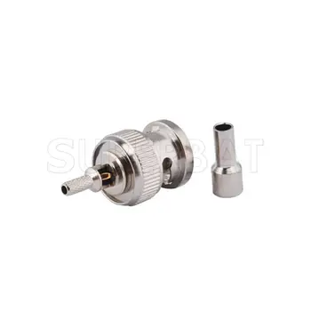 

Superbat 10pcs BNC Connector Crimp Plug Male for RG174,RG316,LMR100,1.13mm,1.37mm cable free shipping