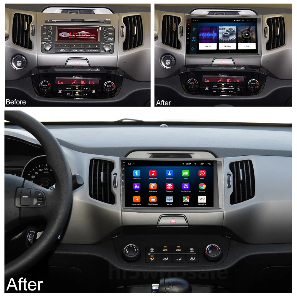 Автомагнитола 2 din на Android 9 1 мультимедийный проигрыватель для KIA sportage 2010 2011 2016