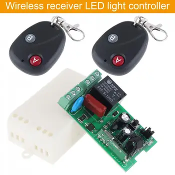 

Receiver + 2Transmitter AC 220V 1CH RF Wireless Remote Switch For Light Switch and Electrical Equipment