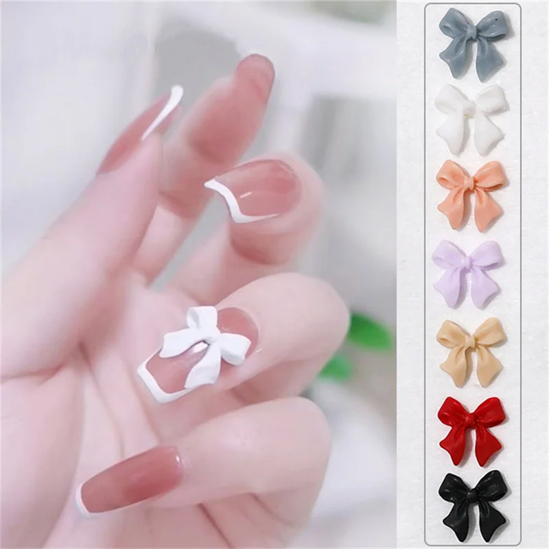 

5Pcs/lot Kawaii 3D Nail Decorations Parts Resin Butterfly Charm DIY Nail Art UV Polish Decals Jewelry Accessories Manicure Tools