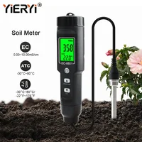 Yieryi EC/TEMP Soil Tester 0.00-10.00 MS/cm Hand Digital Garden Meter Soil Tester Tools Potted Plants Gardening Agriculture Farm 2