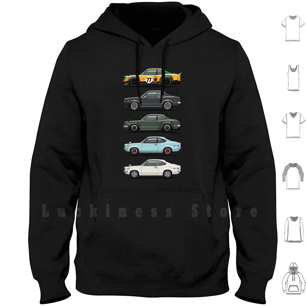 Толстовки с длинным рукавом для автомобилей Mazda Savanna Gt Rx - 3 | Мужская одежда