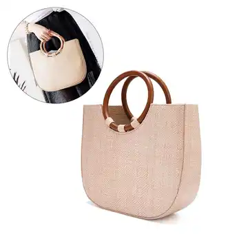 

2020 New Women Summer Straw Bags Handmade Hand bags Beach Bags Bohemia Rattan Woven Handbags Vacation Shoulder Bags Tote