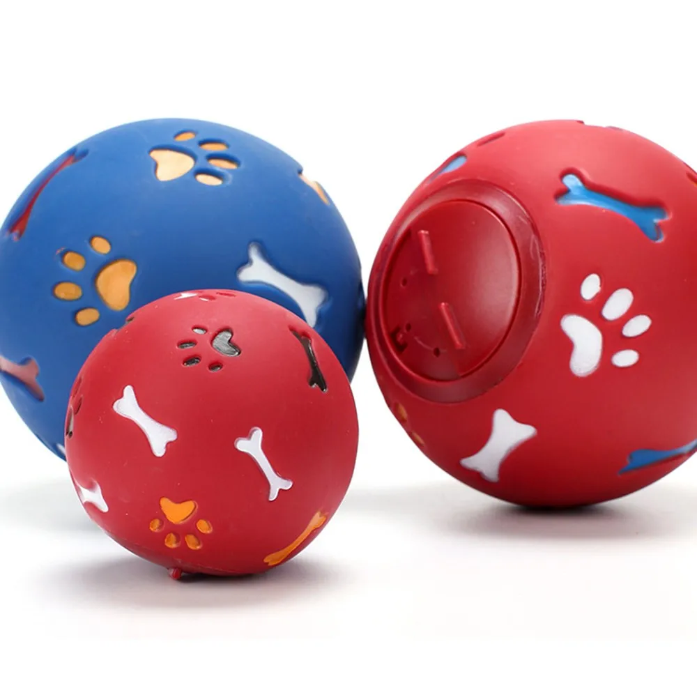 Игрушки для домашних животных, игрушка-головоломка для укуса, утечки собак, Размер шарика, молочный ладан, желатиновый шар, красный/синий,, обучающая жевательно-кусательная игрушка-головоломка