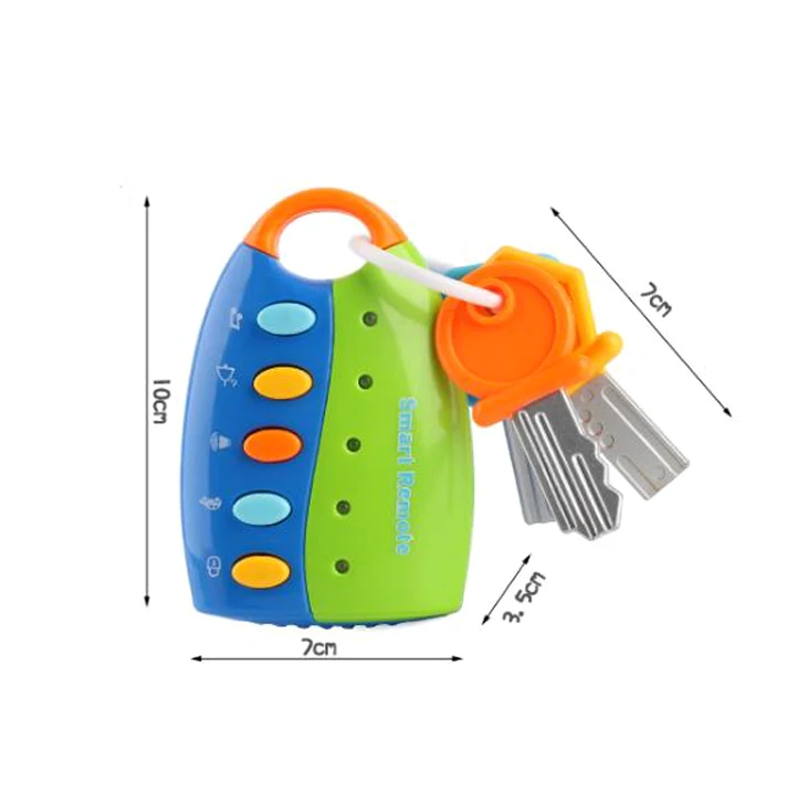 Baby Toy Musical Car Key Vocal Smart Remote Car Voices Pretend Play Educational Toys For Children Baby Music Toys GYH