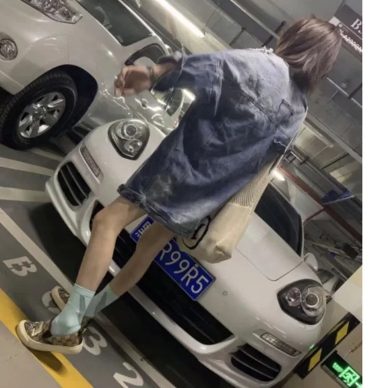 Осеннее длинное Свободное пальто Женская Ковбойская ветровка Befree жакет Harajuku Mujer ривердейл Уличная куртки BTS