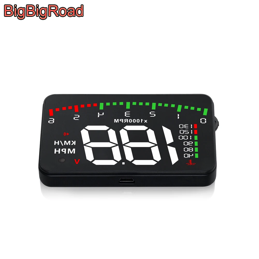 BigBigRoad Car Hud Display For Volkswagen Transporter T6 T-Cross Scirocco Phaeton EOS Taigun Windshield Projector Alarm System BigBigRoad Car Hud Display For Volkswagen Transporter T6 T-Cross Scirocco Phaeton EOS Taigun Windshield Projector Alarm System