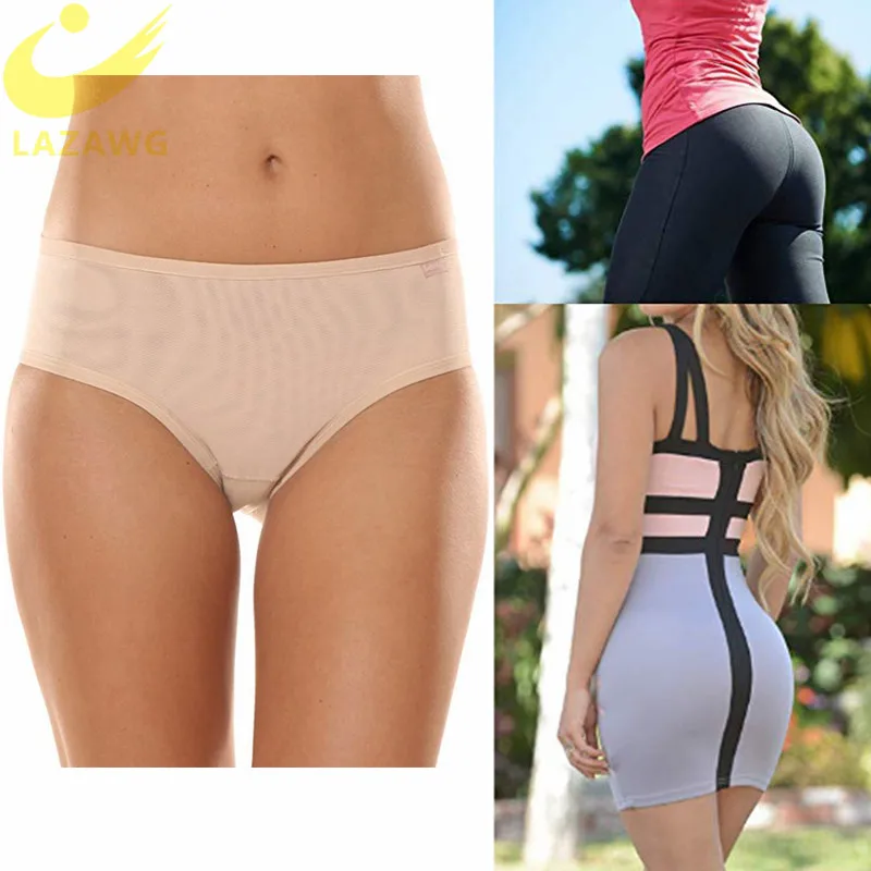 LAZAWG Booty Lifter Shaper Бум лифтинг брюки увеличитель ягодиц бойшорты трусы моделирующее белье мягкий контроль трусики Корректирующее белье