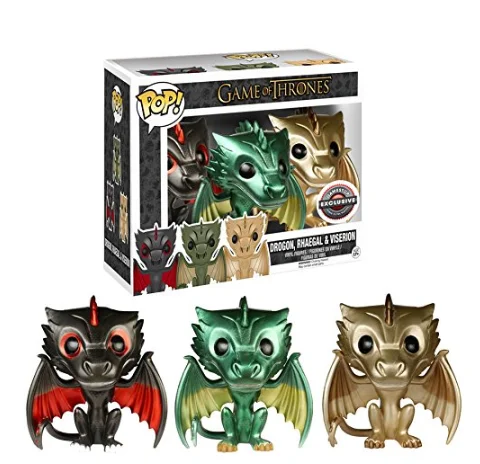 Funko POP Игра престолов дрогон Джон Арья Старк снежная ночь персонаж Детская Коллекция Модель игрушки Рождественский подарок трон - Цвет: diandulong