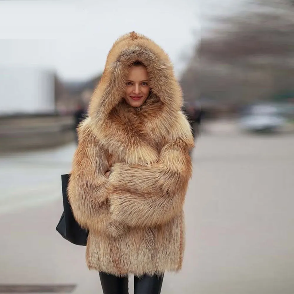 Зимнее плотное пальто из настоящего меха лисий мех куртка s пальто Femal натуральная меховая куртка женская качественная натуральный мех лисы пальто