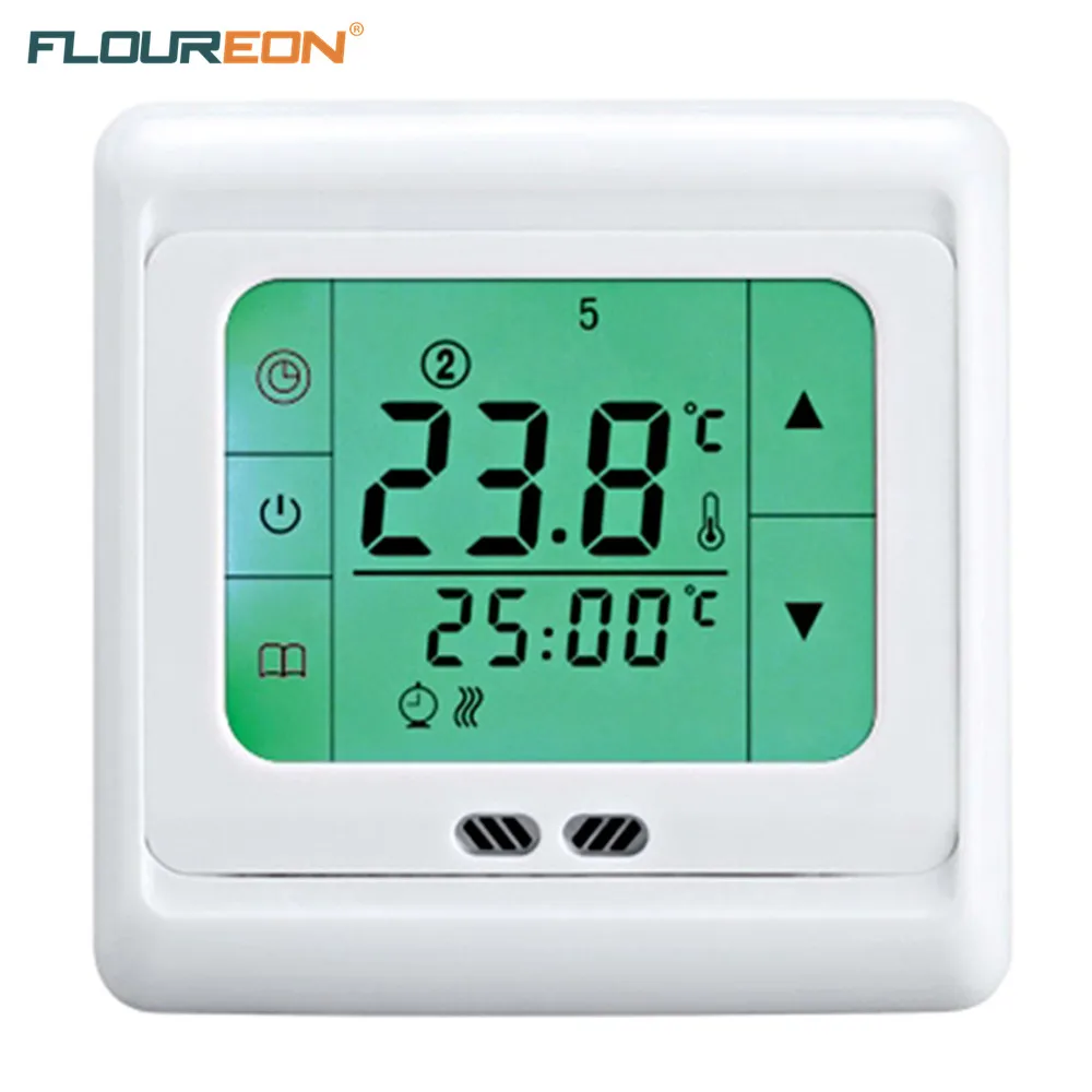 Floureon 16A цифровой термостат BYC07.H3 LCD сенсорный экран для пола/воды/Электрическое