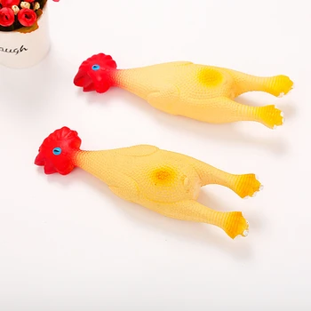 

Pet latex toy pet screaming chicken dog bite-resistant vocal latex toy，Q308