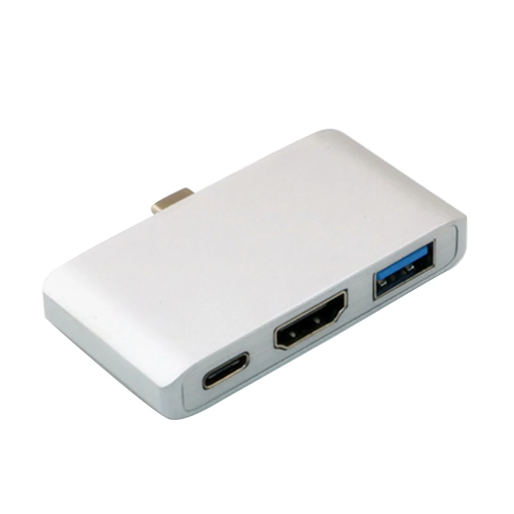 Портативный металлический usb type-C к HDMI адаптер конвертер для MacBook/huawei/samsung
