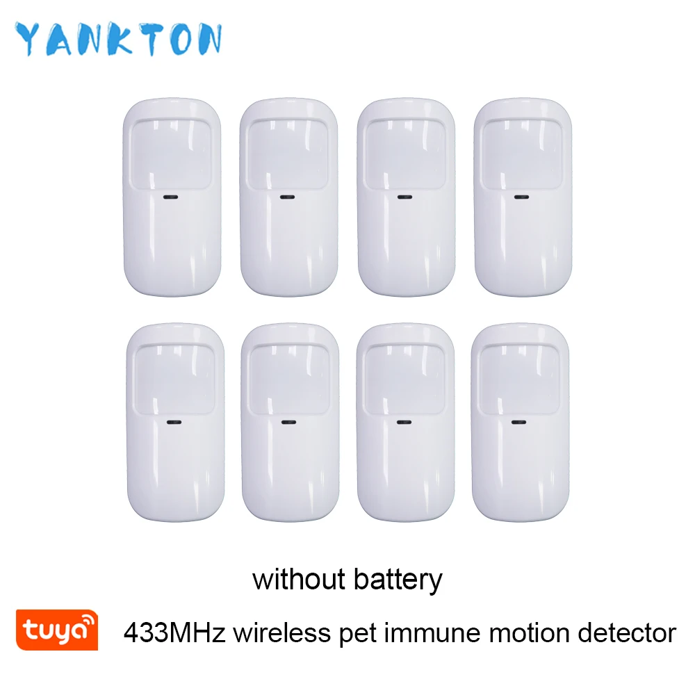 Tuya 433mhz Smart Wireless Wifi PIR Motion Detector Alarm Sensor Infrared Sensor For Home Alarm System Host Pet-immune detector