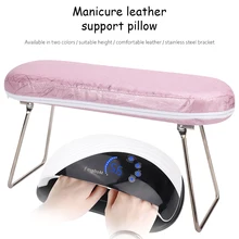 

1 pc Leather Nail Art Hand Waterproof Pillow Wrist Support Hand Holder Cushion Pad Table Manicure Pedicure Tool For Nail Lamp