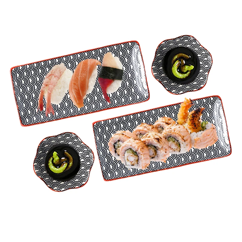 Plates Ceramic Japanese Sushi Japan Style Ceramic Dishes Set