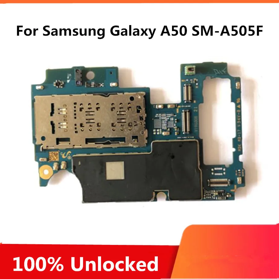 Логическая плата для samsung Galaxy A50 SM-A505F фабричная Unlcok материнская с полным чипом |