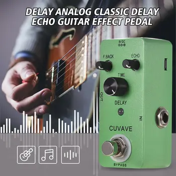 

CUVAVE DELAY Analog Classic Delay Echo Guitar Effect Pedal Zinc Alloy Shell True Bypass Guitar Parts & Accessories