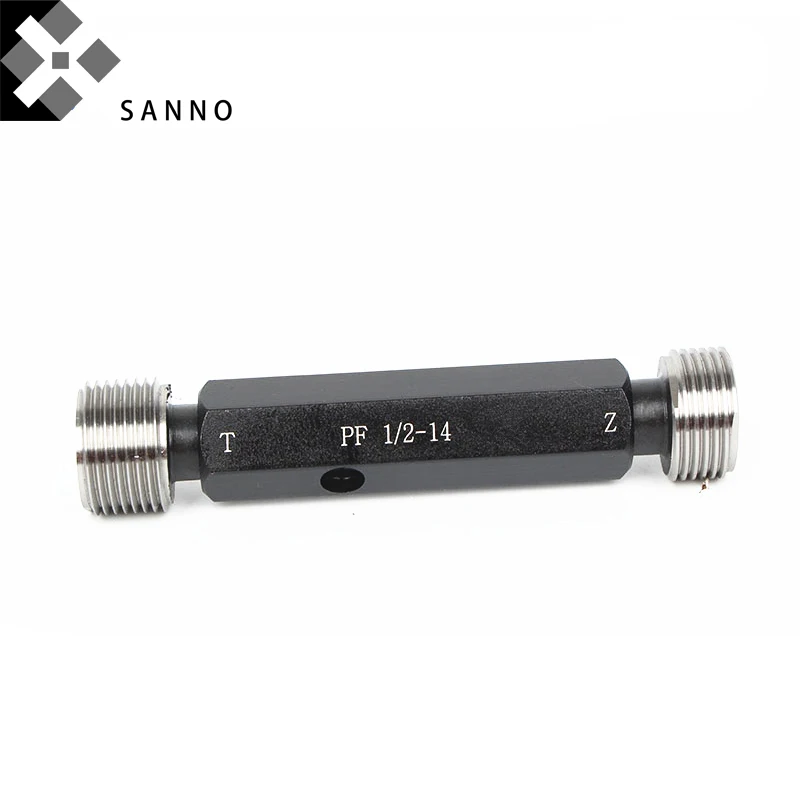JIS cylindrical thread plug gauges  PF18, PF14, PF38, PF12, PF34, PF1 inch go and no go straight pipe measuring tool