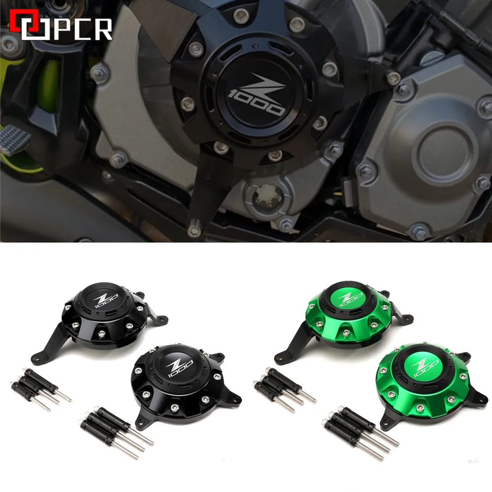 One Pair CNC Aluminum For Kawasaki Z1000 z1000 Z1000SX 2010-2019 2020 Motorcycle Engine Fairing Guard Side Stator Case Protector