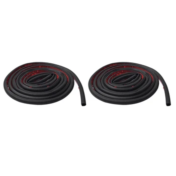 

2PCS Door Seal Kit Engine Cover & Trunk Door,Soundproof Rubber Weather Draft Wind Noise Reduction Kit for Tesla Model 3