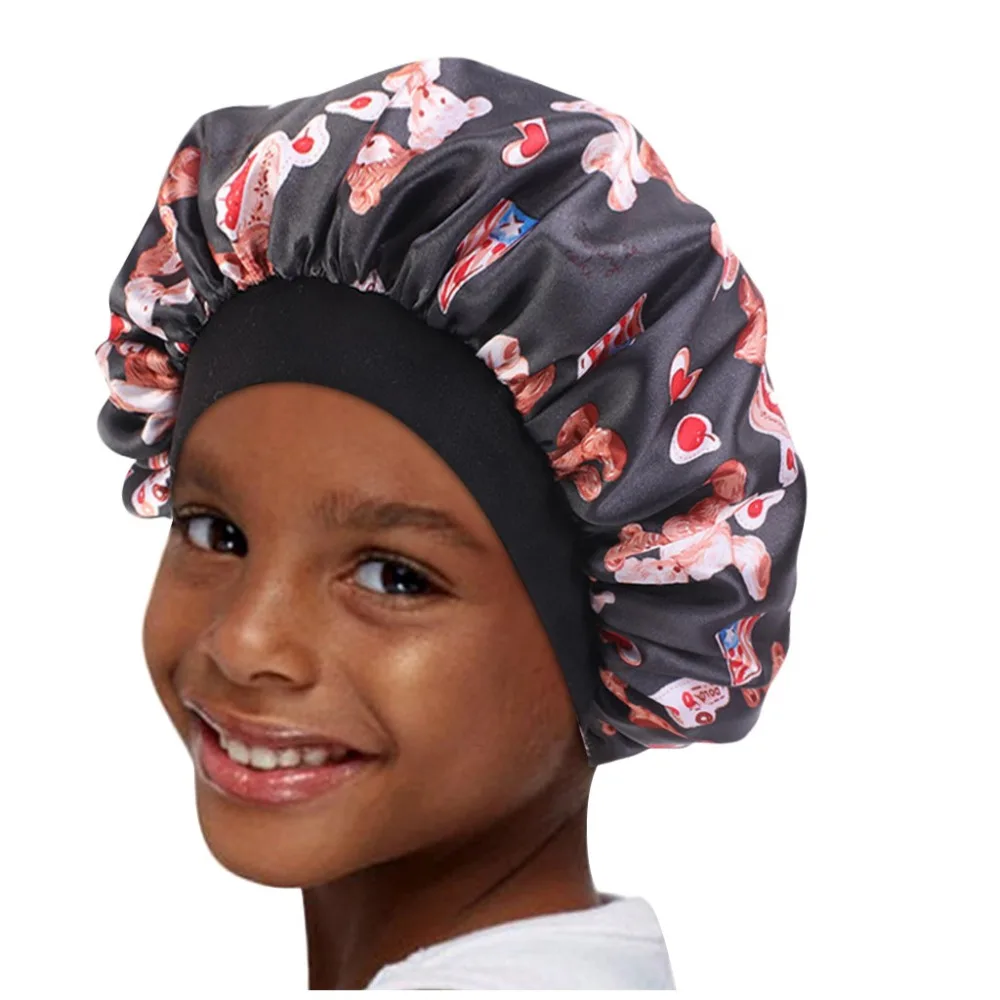 Print Women Polyester Silk Satin Bandage Adjustable Scrub Cap Sweatband Bouffant Hat Men Female Nurse One Size #4I28 (14)