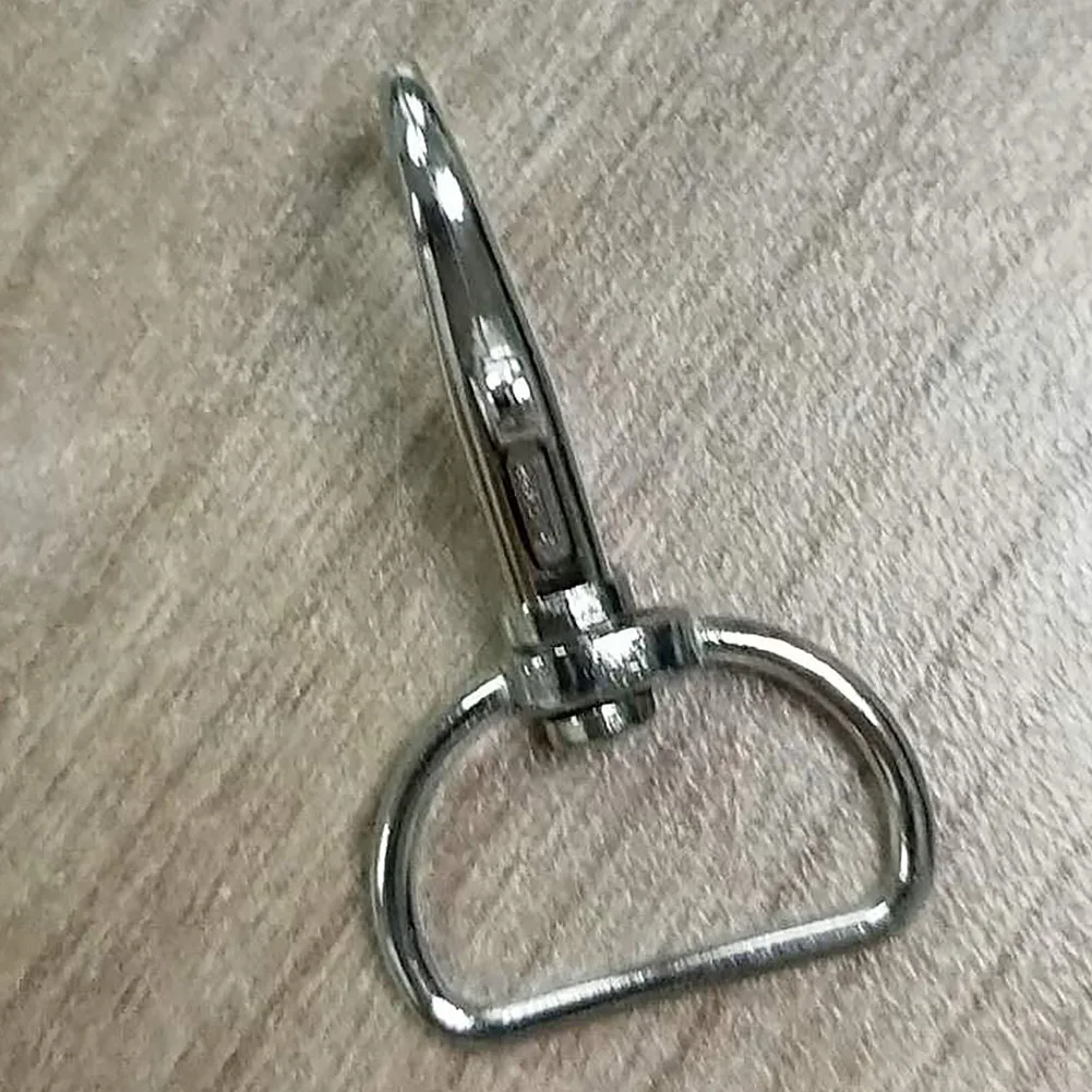 

50PCS Zinc Alloy Clasps Key Chain Hooks Men Women Swivel Lanyard Sewing D Rings Keyring