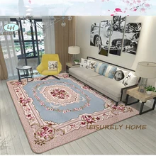 Светильник, роскошный пасторальный узор, коралловый бархат, скандинавский ковер, детский игровой коврик, для гостиной, спальни, кабинета, журнальный столик, украшение