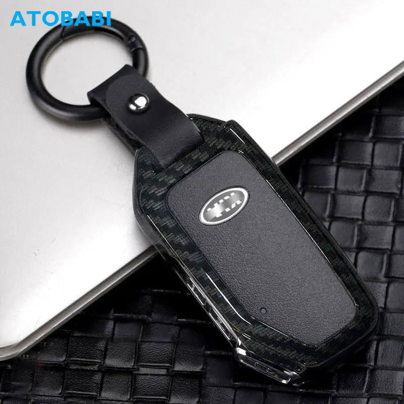 Alloy Car Key Case For Kia Forte Soul Telluride Cerato Ceed 2019 2020 Sorento 2021 Smart Keychain Remote Control Protector Cover
