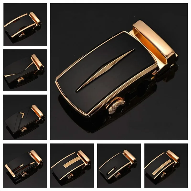 New Genuine Men's Belt Head, Belt Buckle, Leisure Belt Head Business Accessories Automatic Buckle Width 3.5CM LY236-576 comfort click belt