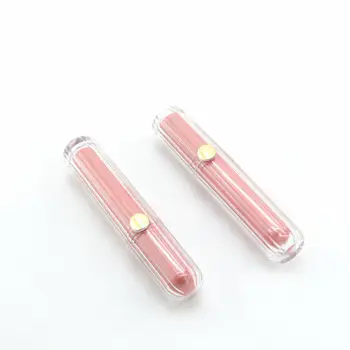 

4ml Pink Round Empty Lip Gloss Tube Plastic Lipstick Bottles Embedded Cosmetic Packaging Containers Makeup Organizer