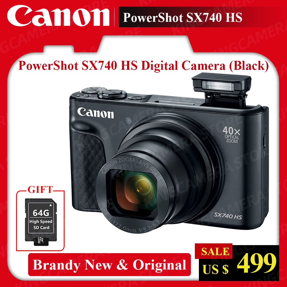 Canon Powershot Sx740 Hs Digital Camera 40x Zoom 4k Vlog Camera Canon