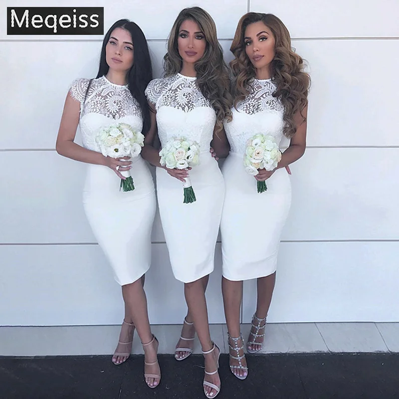 Летнее женское Бандажное платье, Vestidos, сексуальное, белое, черное, кружевное, с коротким рукавом, с вырезом, Клубное платье, вечернее платье