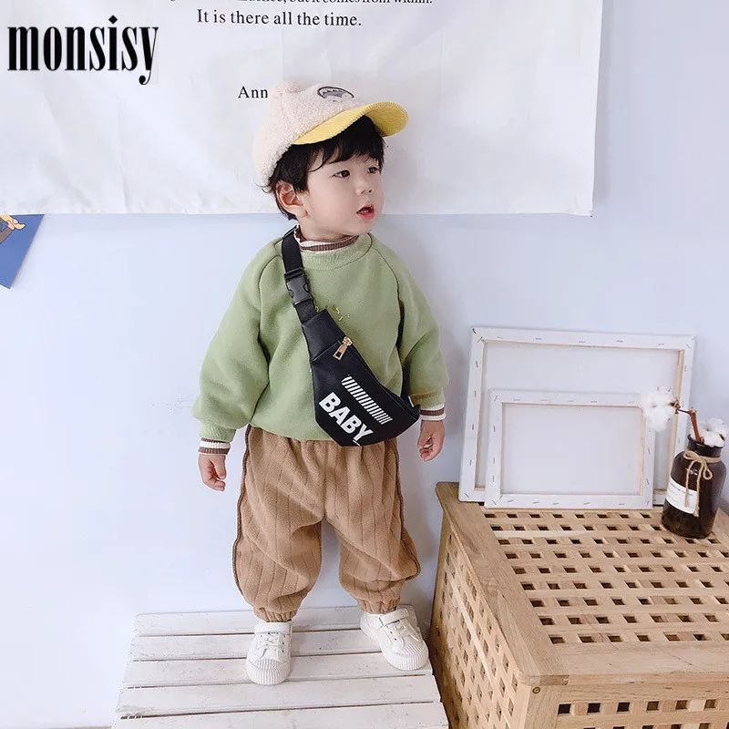 Monsisy/Новые поясные сумки для мальчиков и девочек поясная сумка детей нагрудные