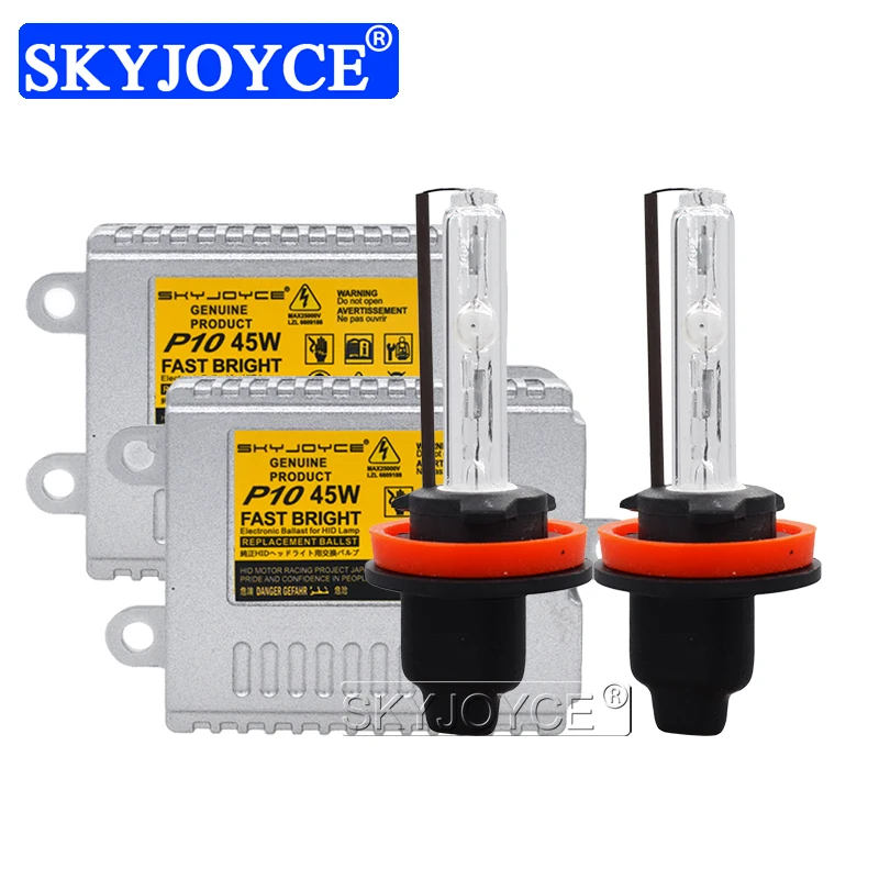 SKYJOYCE Original 45W Cnlight H7 6000K H1 H3 H8 H11 D2H 5000K 4300K Car Headlight Bulbs AC 12V Fast Bright 45W Ballast Reactor