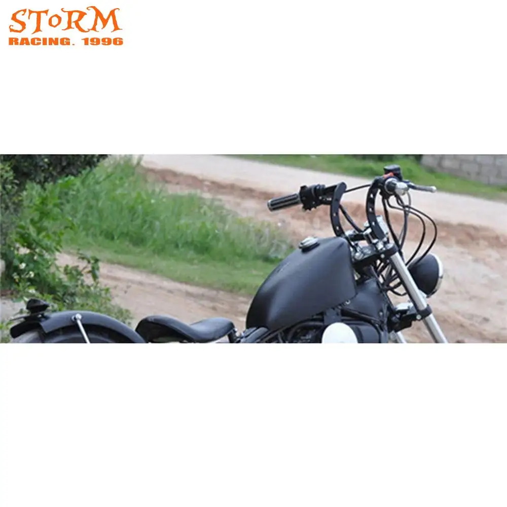 22 мм 7/" ручка для руля тяга Z-Bar для Harley Honda Suzuki Kawasaki Yamaha Triumph Bobber заказной Чоппер кафе гонщик Супербайк