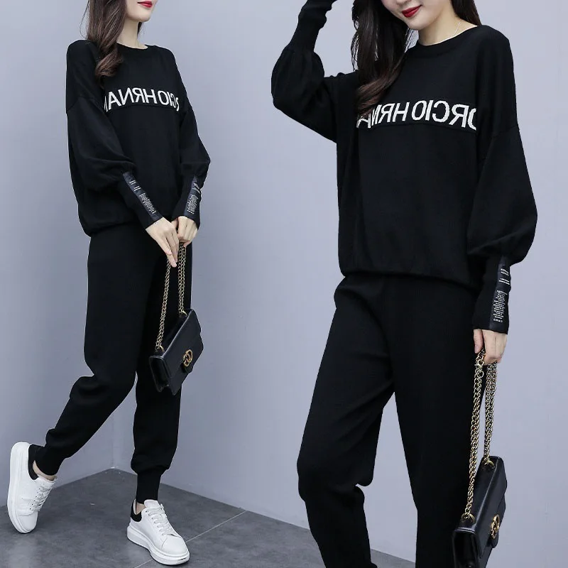 

Early Autumn Large Size Dress Fat Mm Slimming 2019 New Style Spring Clothing Two-Piece Set Pants Western Style by Age Fashion Ne