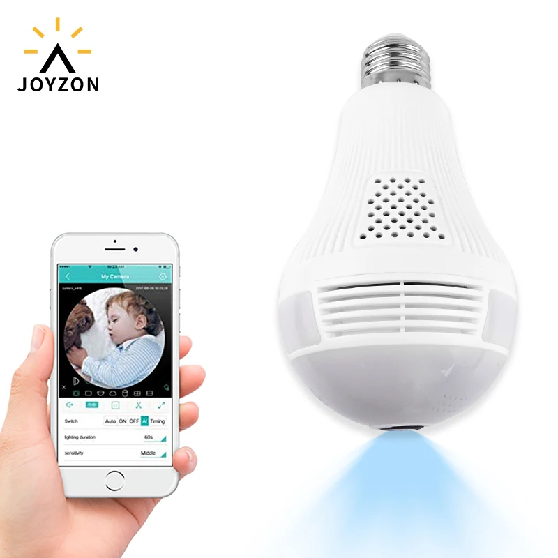 Домашняя Wi Fi камера JOYZON панорамная Беспроводная IP наблюдения с углом обзора 360