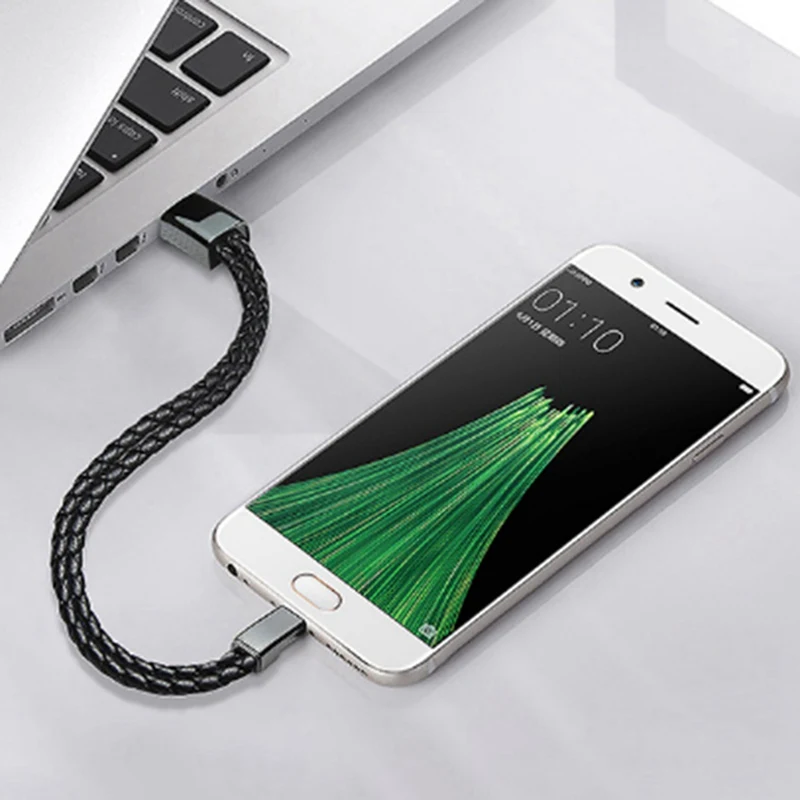 Портативный кожаный Мини Micro USB браслет зарядное устройство данных зарядный кабель синхронизации для iPhone6 6s Android type-C телефонный кабель