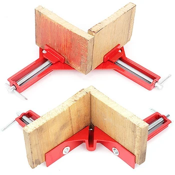 

Supplies Right angle clamp 2pcs 90 Degree Iron Photo Picture Frame 4 inch