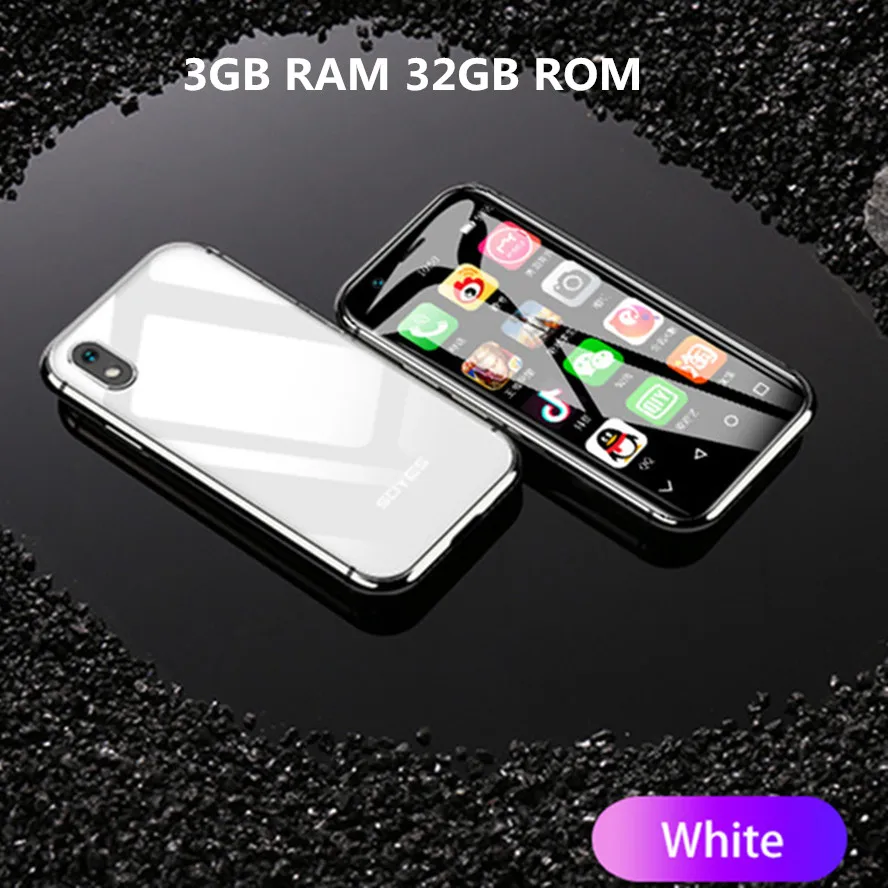 Мини-смартфон SOYES XS 3 ''3 GB+ 32GB 2GB+ 16B Android Face Recognion 1580mAh 4G Wifi резервный карманный мобильный телефон PK 7S Melrose - Цвет: White 3GB 32GB