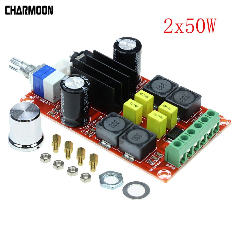 2*50W TPA3116 2.1 Digital Audio Amplifier Board XH-HM189 TPA3116D2 Subwoofer Speaker Power Amplifiers DC 5V-24V | Электроника