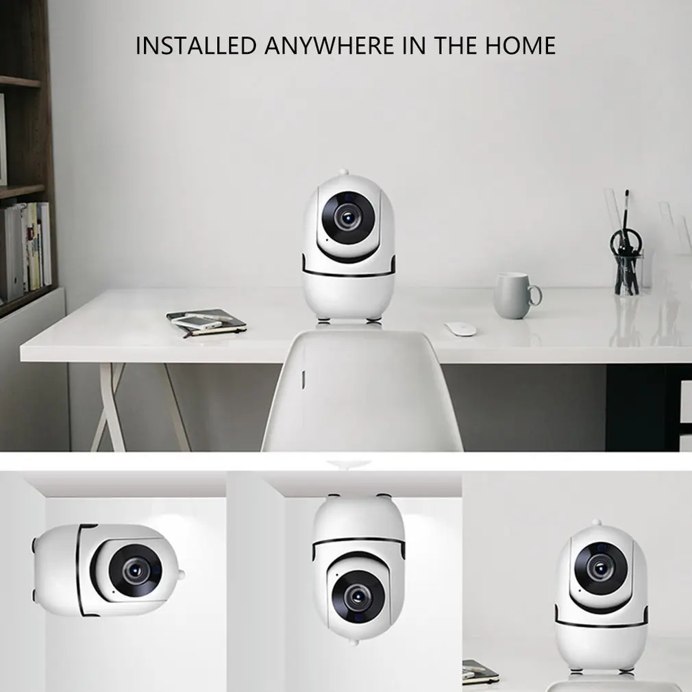 Самоотслеживающая Hd камера мини Интеллектуальная камера наблюдения 360 градусов домашняя сетевая камера Wi-Fi Hd Ночной монитор для зрения