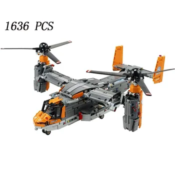 

1636 PCS 2020 new aircraft fighter Bell-Boeing V-22 Osprey Building Blocks bricks Kids Christmas Toys Gifts