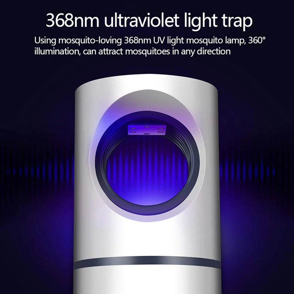 Mosquito Trap Killer Insect Bug Light Electric Fly Zapper Bulb Indoor Use