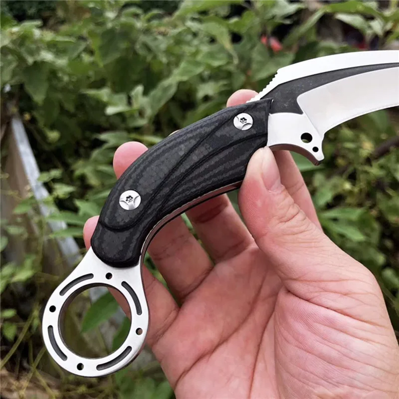 HS инструменты DC53 лезвие с фиксированным лезвием нож Karambit тактический охотничий кемпинг высокое качество EDC инструмент