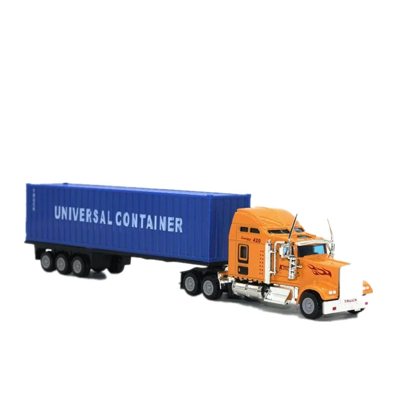 1:64 Alloy American Semi-Trailer Truck Metal Diecast Container Tanker Kids Gift 
